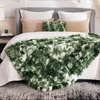 image:imageCozy Bliss Faux Fur Throw Blanket for Couch Fuzzy Soft Plush Thick Bubble Blanket for Sofa Bedroom Living Room 50  60 Inches BeigeTiedye Olive Green