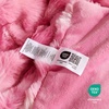 image:imageCozy Bliss Faux Fur Throw Blanket for Couch Fuzzy Soft Plush Thick Bubble Blanket for Sofa Bedroom Living Room 50  60 Inches BeigeTiedye Pink