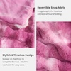 image:imageCozy Bliss Faux Fur Throw Blanket for Couch Fuzzy Soft Plush Thick Bubble Blanket for Sofa Bedroom Living Room 50  60 Inches BeigeTiedye Pink