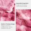 image:imageCozy Bliss Faux Fur Throw Blanket for Couch Fuzzy Soft Plush Thick Bubble Blanket for Sofa Bedroom Living Room 50  60 Inches BeigeTiedye Pink