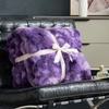 image:imageCozy Bliss Faux Fur Throw Blanket for Couch Fuzzy Soft Plush Thick Bubble Blanket for Sofa Bedroom Living Room 50  60 Inches BeigeTiedye Purple
