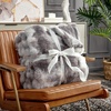 image:imageCozy Bliss Faux Fur Throw Blanket for Couch Fuzzy Soft Plush Thick Bubble Blanket for Sofa Bedroom Living Room 50  60 Inches BeigeTiedye Taupe