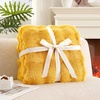 image:imageCozy Bliss Faux Fur Throw Blanket for Couch Fuzzy Soft Plush Thick Bubble Blanket for Sofa Bedroom Living Room 50  60 Inches BeigeYellow