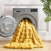 image:imageCozy Bliss Faux Fur Throw Blanket for Couch Fuzzy Soft Plush Thick Bubble Blanket for Sofa Bedroom Living Room 50  60 Inches BeigeYellow