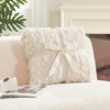 image:imageCozy Bliss Faux Fur Throw Blanket for Couch Fuzzy Soft Plush Thick Warm Fluffy Reversible Wave Textured Blanket for Sofa Bedroom Living Room 55  70 Inches Cream WhiteCream White