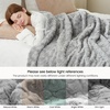 image:imageCozy Bliss Faux Fur Throw Blanket for Couch Fuzzy Soft Plush Thick Warm Fluffy Reversible Wave Textured Blanket for Sofa Bedroom Living Room 55  70 Inches Cream WhiteGrey