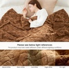 image:imageCozy Bliss Faux Fur Throw Blanket for Couch Fuzzy Soft Plush Thick Warm Fluffy Reversible Wave Textured Blanket for Sofa Bedroom Living Room 55  70 Inches Cream WhiteBrown
