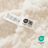 image:imageCozy Bliss Faux Fur Throw Blanket for Couch Fuzzy Soft Plush Thick Warm Fluffy Reversible Wave Textured Blanket for Sofa Bedroom Living Room 55  70 Inches Cream WhiteCream White
