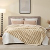 image:imageCozy Bliss Fluffy Faux Fur Throw Blanket for CouchWarm Cozy Soft Cream White Throw Blankets for Sofa Bed Living Room50x60 InchesBeige