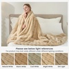 image:imageCozy Bliss Fluffy Faux Fur Throw Blanket for CouchWarm Cozy Soft Cream White Throw Blankets for Sofa Bed Living Room50x60 InchesBeige