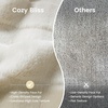 image:imageCozy Bliss Fluffy Faux Fur Throw Blanket for CouchWarm Cozy Soft Cream White Throw Blankets for Sofa Bed Living Room50x60 InchesCream White