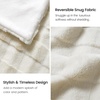 image:imageCozy Bliss Fluffy Faux Fur Throw Blanket for CouchWarm Cozy Soft Cream White Throw Blankets for Sofa Bed Living Room50x60 InchesCream White