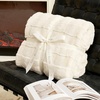 image:imageCozy Bliss Fluffy Faux Fur Throw Blanket for CouchWarm Cozy Soft Cream White Throw Blankets for Sofa Bed Living Room50x60 InchesCream White