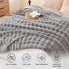 image:imageCozy Bliss Fluffy Faux Fur Throw Blanket for CouchWarm Cozy Soft Cream White Throw Blankets for Sofa Bed Living Room50x60 InchesGrey