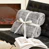 image:imageCozy Bliss Fluffy Faux Fur Throw Blanket for CouchWarm Cozy Soft Cream White Throw Blankets for Sofa Bed Living Room50x60 InchesGrey