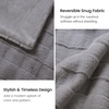 image:imageCozy Bliss Fluffy Faux Fur Throw Blanket for CouchWarm Cozy Soft Cream White Throw Blankets for Sofa Bed Living Room50x60 InchesGrey