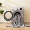 image:imageCozy Bliss Fluffy Faux Fur Throw Blanket for CouchWarm Cozy Soft Cream White Throw Blankets for Sofa Bed Living Room50x60 InchesGrey