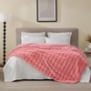 image:imageCozy Bliss Fluffy Faux Fur Throw Blanket for CouchWarm Cozy Soft Cream White Throw Blankets for Sofa Bed Living Room50x60 InchesHot Pink