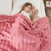 image:imageCozy Bliss Fluffy Faux Fur Throw Blanket for CouchWarm Cozy Soft Cream White Throw Blankets for Sofa Bed Living Room50x60 InchesHot Pink