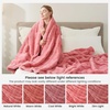 image:imageCozy Bliss Fluffy Faux Fur Throw Blanket for CouchWarm Cozy Soft Cream White Throw Blankets for Sofa Bed Living Room50x60 InchesHot Pink