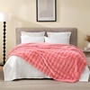 image:imageCozy Bliss Fluffy Faux Fur Throw Blanket for CouchWarm Cozy Soft Cream White Throw Blankets for Sofa Bed Living Room50x60 InchesHot Pink