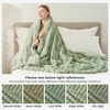 image:imageCozy Bliss Fluffy Faux Fur Throw Blanket for CouchWarm Cozy Soft Cream White Throw Blankets for Sofa Bed Living Room50x60 InchesSage Green