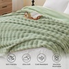 image:imageCozy Bliss Fluffy Faux Fur Throw Blanket for CouchWarm Cozy Soft Cream White Throw Blankets for Sofa Bed Living Room50x60 InchesSage Green