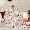 image:imageCozy Bliss Gnome Patriotic Throw Blanket  Ultra Soft MilkyPlush Fleece Blanket for Couch Sofa amp Bed Americana Home Decor Lightweight Cozy Blanket for All Seasons Blue 50x60Gnome Love Heart
