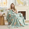 image:imageCozy Bliss Gnome Patriotic Throw Blanket  Ultra Soft MilkyPlush Fleece Blanket for Couch Sofa amp Bed Americana Home Decor Lightweight Cozy Blanket for All Seasons Blue 50x60Spring Gnome Green