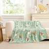 image:imageCozy Bliss Gnome Patriotic Throw Blanket  Ultra Soft MilkyPlush Fleece Blanket for Couch Sofa amp Bed Americana Home Decor Lightweight Cozy Blanket for All Seasons Blue 50x60Spring Gnome Green