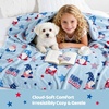 image:imageCozy Bliss Gnome Patriotic Throw Blanket  Ultra Soft MilkyPlush Fleece Blanket for Couch Sofa amp Bed Americana Home Decor Lightweight Cozy Blanket for All Seasons Blue 50x60Blue
