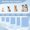 image:imageCozy Bliss Leakproof Cooling Blanket for Medium Dogs  QMax 05 Durable amp Washable Dog Cooling Mat for Hot Weather Soft Pet Throw amp Couch Protector for Dogs amp Cats 30x40 Inch Heather Silver GreyHeather Haze Blue