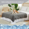 image:imageCozy Bliss Leakproof Cooling Blanket for Medium Dogs  QMax 05 Durable amp Washable Dog Cooling Mat for Hot Weather Soft Pet Throw amp Couch Protector for Dogs amp Cats 30x40 Inch Heather Silver GreyHeather Charcoal Grey