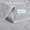 image:imageCozy Bliss Leakproof Cooling Blanket for Medium Dogs  QMax 05 Durable amp Washable Dog Cooling Mat for Hot Weather Soft Pet Throw amp Couch Protector for Dogs amp Cats 30x40 Inch Heather Silver GreyHeather Silver Grey