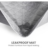 image:imageCozy Bliss Leakproof Cooling Blanket for Medium Dogs  QMax 05 Durable amp Washable Dog Cooling Mat for Hot Weather Soft Pet Throw amp Couch Protector for Dogs amp Cats 30x40 Inch Heather Silver GreyHeather Silver Grey