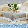 image:imageCozy Bliss Leakproof Cooling Blanket for Medium Dogs  QMax 05 Durable amp Washable Dog Cooling Mat for Hot Weather Soft Pet Throw amp Couch Protector for Dogs amp Cats 30x40 Inch Heather Silver GreyHeather Silver Grey