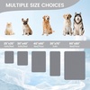 image:imageCozy Bliss Leakproof Cooling Blanket for Medium Dogs  QMax 05 Durable amp Washable Dog Cooling Mat for Hot Weather Soft Pet Throw amp Couch Protector for Dogs amp Cats 30x40 Inch Heather Silver GreyHeather Charcoal Grey