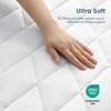 image:imageCozy Bliss Leakproof Cooling Mattress Pad Queen QMaxgt045 Soft Noiseless Breathable Mattress Topper Cover with Deep Pocket Fits 818 Inches for Summer Bed Hot Sleepers WhiteWhite