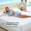 image:imageCozy Bliss Leakproof Cooling Mattress Pad Queen QMaxgt045 Soft Noiseless Breathable Mattress Topper Cover with Deep Pocket Fits 818 Inches for Summer Bed Hot Sleepers WhiteWhite