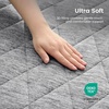 image:imageCozy Bliss Leakproof Cooling Mattress Pad Queen QMaxgt045 Soft Noiseless Breathable Mattress Topper Cover with Deep Pocket Fits 818 Inches for Summer Bed Hot Sleepers WhiteGray