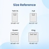 image:imageCozy Bliss Leakproof Cooling Mattress Pad Queen QMaxgt045 Soft Noiseless Breathable Mattress Topper Cover with Deep Pocket Fits 818 Inches for Summer Bed Hot Sleepers WhiteGray