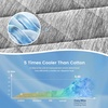 image:imageCozy Bliss Leakproof Cooling Mattress Pad Queen QMaxgt045 Soft Noiseless Breathable Mattress Topper Cover with Deep Pocket Fits 818 Inches for Summer Bed Hot Sleepers WhiteGray
