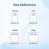 image:imageCozy Bliss Leakproof Cooling Mattress Pad Queen QMaxgt045 Soft Noiseless Breathable Mattress Topper Cover with Deep Pocket Fits 818 Inches for Summer Bed Hot Sleepers WhiteWhite