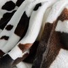 image:imageCozy Bliss Leopard Print Fuzzy Throw Blanket for Couch  Thick Soft Warm Fleece Blankets for Room Decor for Kids Women Men Girls Brown Cheetah 5060Black Brown