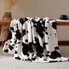 image:imageCozy Bliss Leopard Print Fuzzy Throw Blanket for Couch  Thick Soft Warm Fleece Blankets for Room Decor for Kids Women Men Girls Brown Cheetah 5060Black Brown