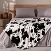 image:imageCozy Bliss Leopard Print Fuzzy Throw Blanket for Couch  Thick Soft Warm Fleece Blankets for Room Decor for Kids Women Men Girls Brown Cheetah 5060Black Brown