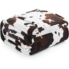 image:imageCozy Bliss Leopard Print Fuzzy Throw Blanket for Couch  Thick Soft Warm Fleece Blankets for Room Decor for Kids Women Men Girls Brown Cheetah 5060Black Brown