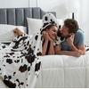 image:imageCozy Bliss Leopard Print Fuzzy Throw Blanket for Couch  Thick Soft Warm Fleece Blankets for Room Decor for Kids Women Men Girls Brown Cheetah 5060Black Brown