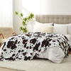image:imageCozy Bliss Leopard Print Fuzzy Throw Blanket for Couch  Thick Soft Warm Fleece Blankets for Room Decor for Kids Women Men Girls Brown Cheetah 5060Black Brown