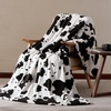 image:imageCozy Bliss Leopard Print Fuzzy Throw Blanket for Couch  Thick Soft Warm Fleece Blankets for Room Decor for Kids Women Men Girls Brown Cheetah 5060Black White